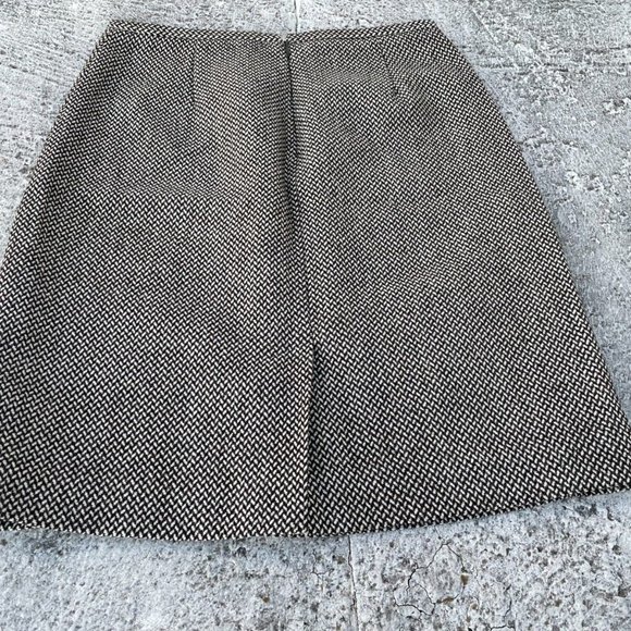Ann Taylor Women Skirt Brown 100% Wool A Line Skirt Size 8P - Picture 4 of 7